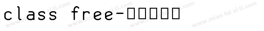 class free字体转换